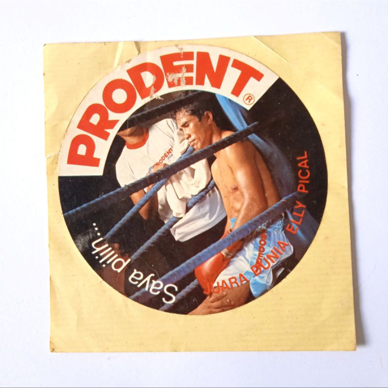 

Vintage Sticker Prodent Bintang Iklan Juara Dunia Elly Pical Rare Item