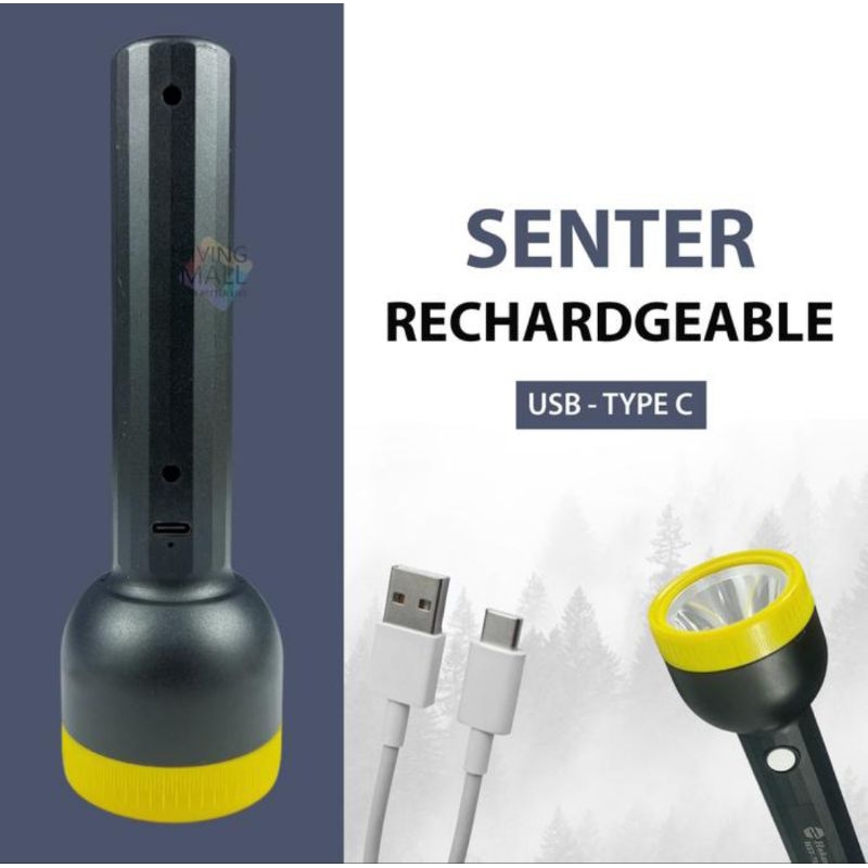 Hakamitsu - Senter Tangan LED HST - 7300 / senter tangan cas LED