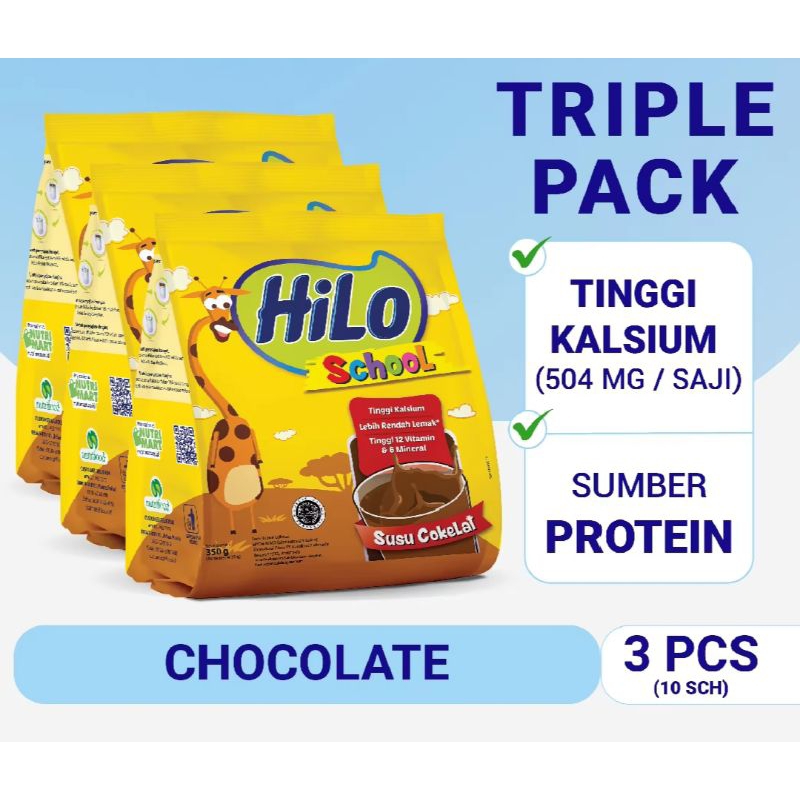 

Hilo School Chocolate Gusset 350gr (10x35gr) - isi 3 pack