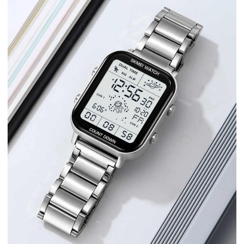 Jam Skmei 1888 pedometer 2301 free gift paper box