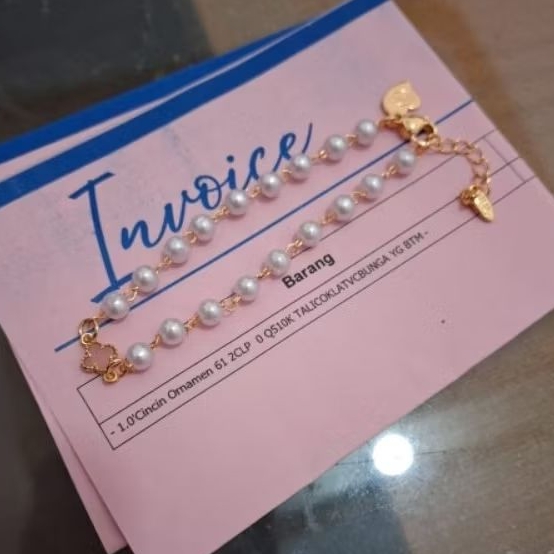 Gelang Tali Mutiara Variasi Bunga Vl 0,2gram Semar Nusantara