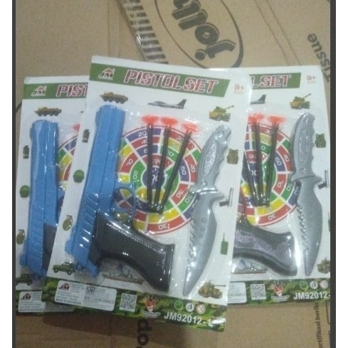 Mainan pistol tembakan sniper ST2421 set mainan pistol dan pisau set mainan anak laki laki