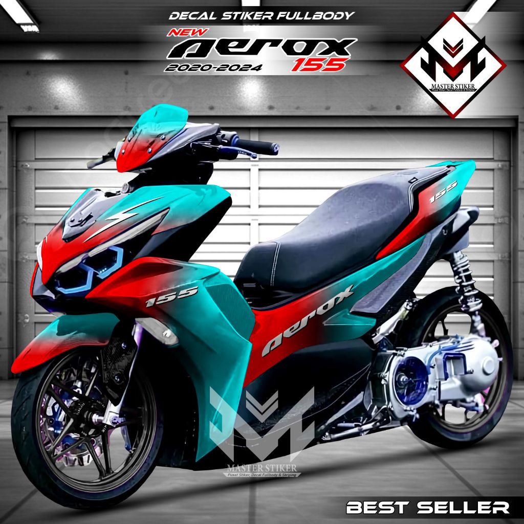 TERLARIS Decal Aerox New 155 Connected 2020 2021 Fullbody Stiker Motor Aerox 155 2022 2023 Fullbody