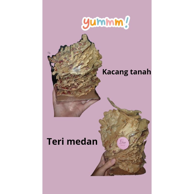 

Peyek Kriuk Gurih – Rempeyek Kacang / Teri medan / kacang hijau – Camilan Tradisional Enak