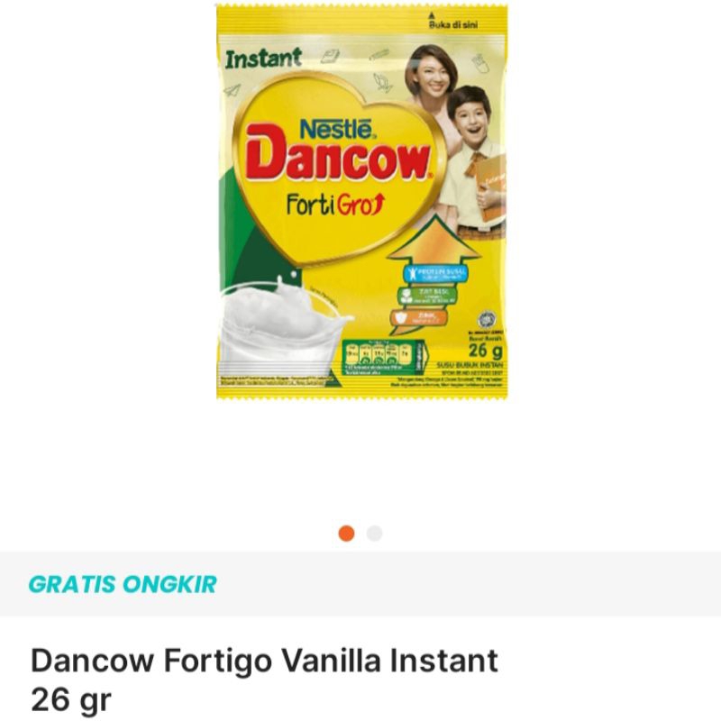 

5pcs Dancow fortigo vanilla sachet