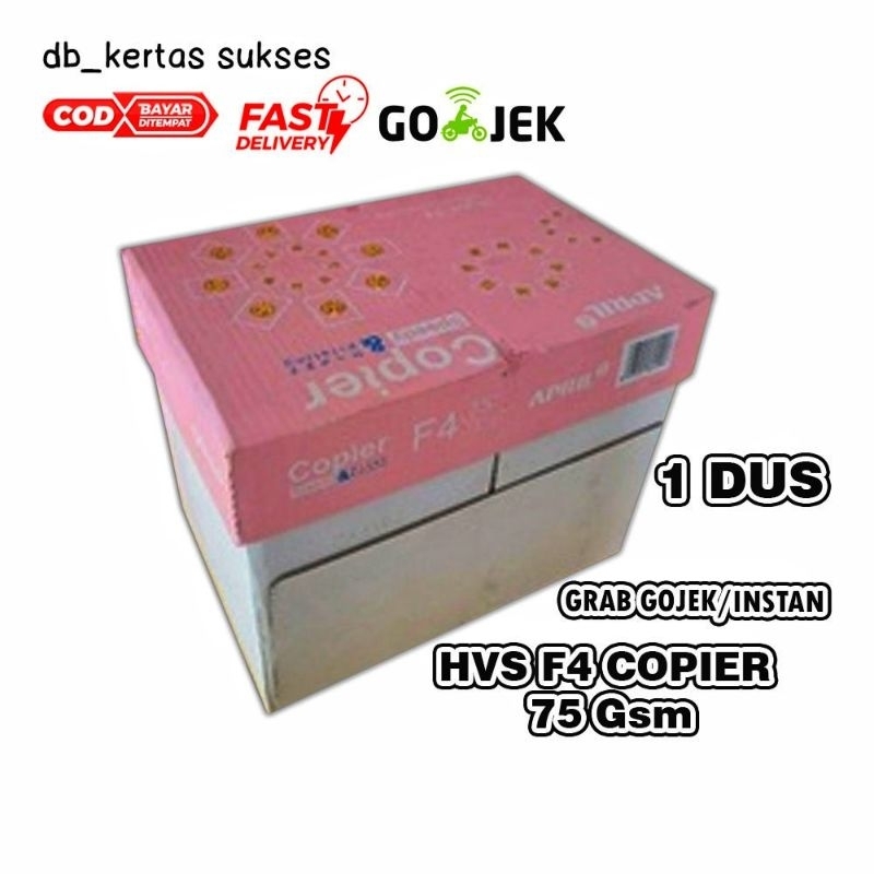 

Kertas Hvs F4 75 gram 1 Box (5 rim) Copier Speedy & Happy Printing