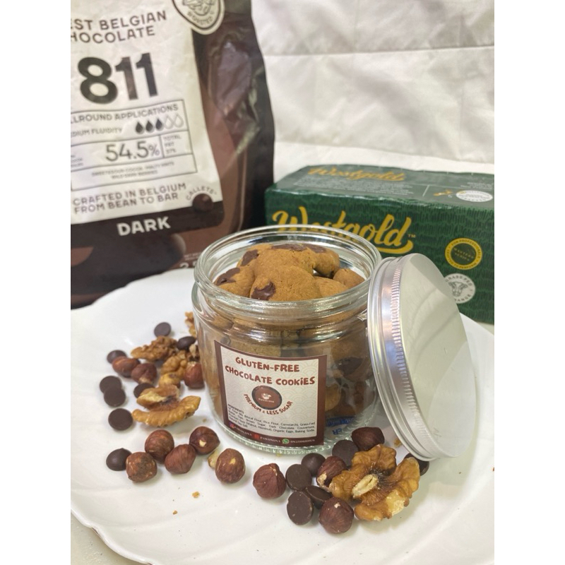 Gluten Free Less Sugar Chocolate Cookies