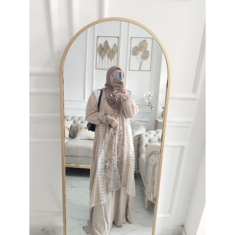 gamis brokat tile mewah