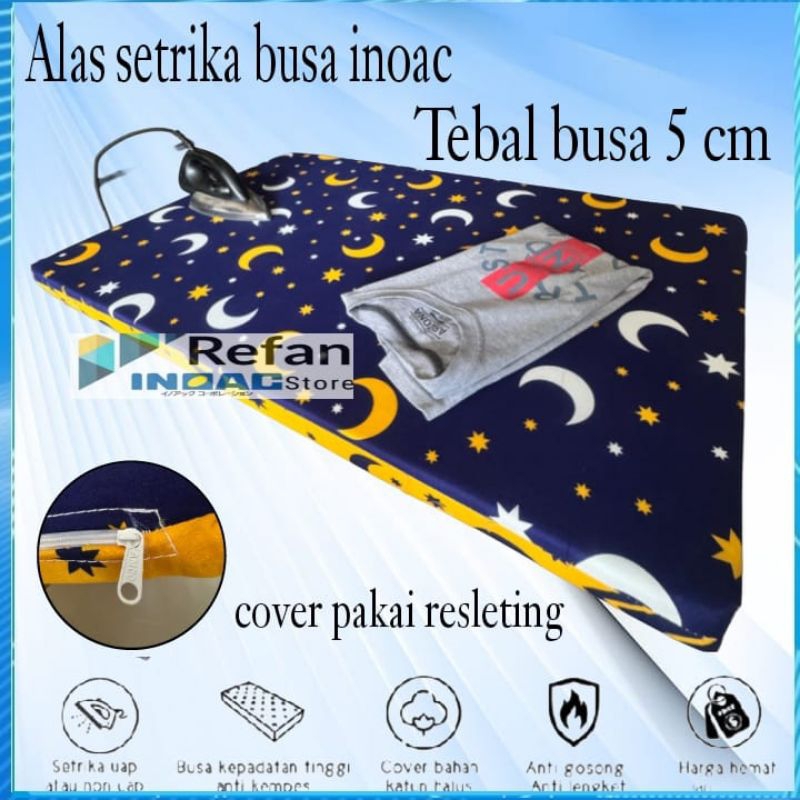 Alas setrika busa.tebal 5 cm.Alas setrika inoac.alas setrika busa inoac.busa inoac