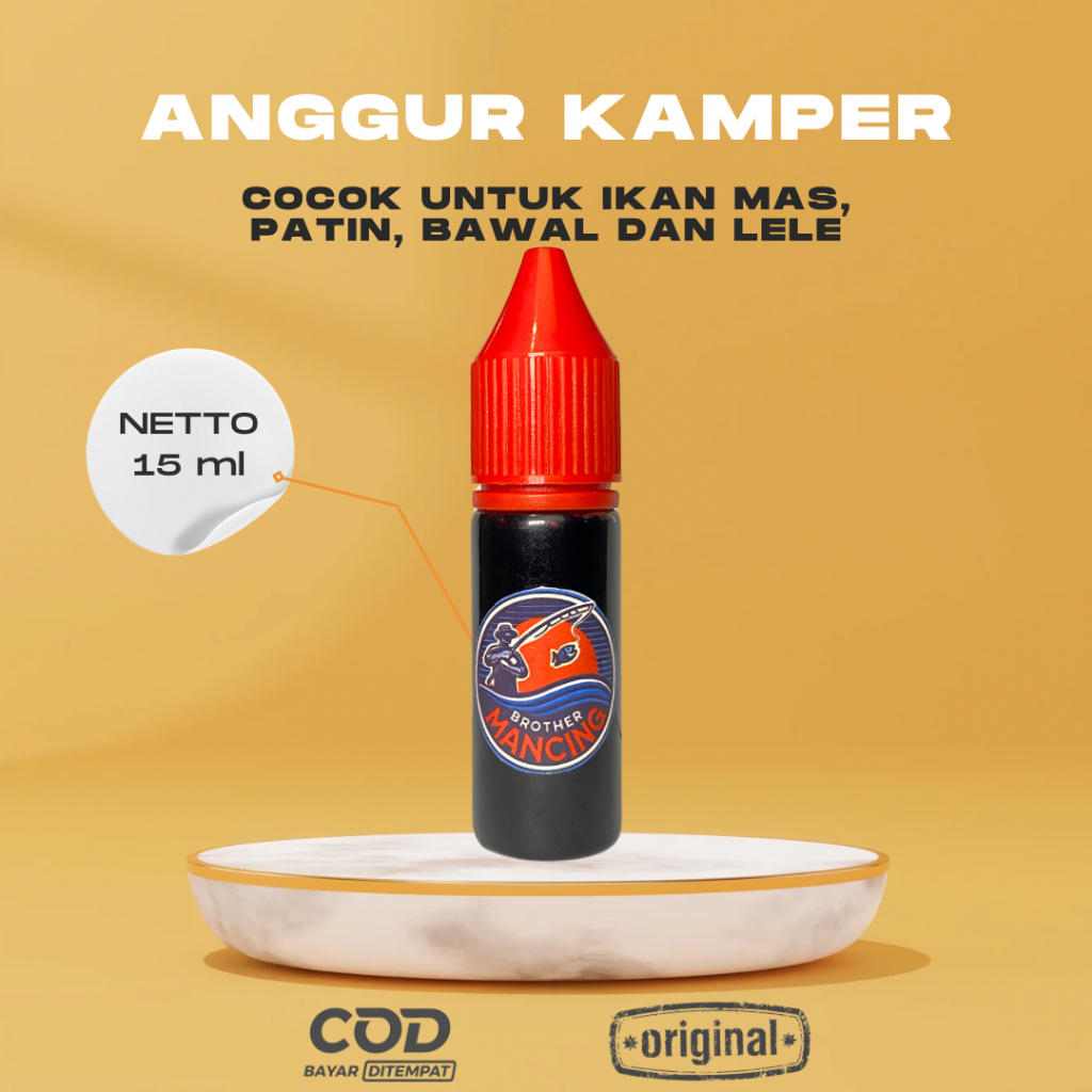 Esen Oplosan Anggur Kamper Ikan Mas Lele Patin Bawal 15ml