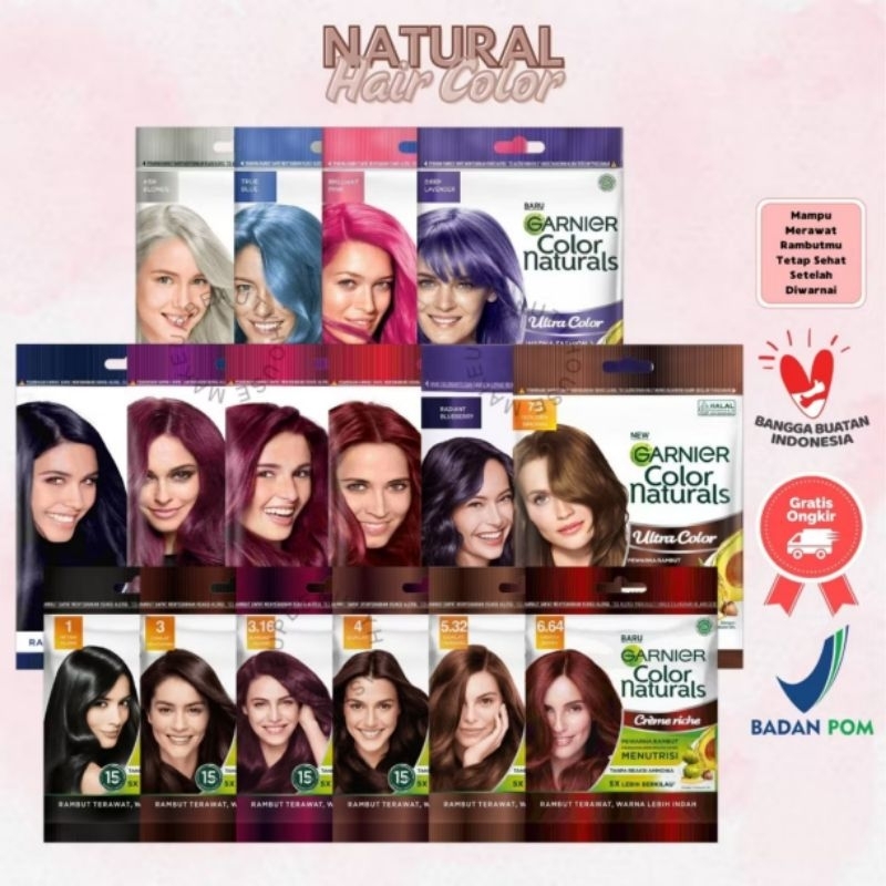Garnier hair color / GARNIER CAT RAMBUT /pewarna rambut