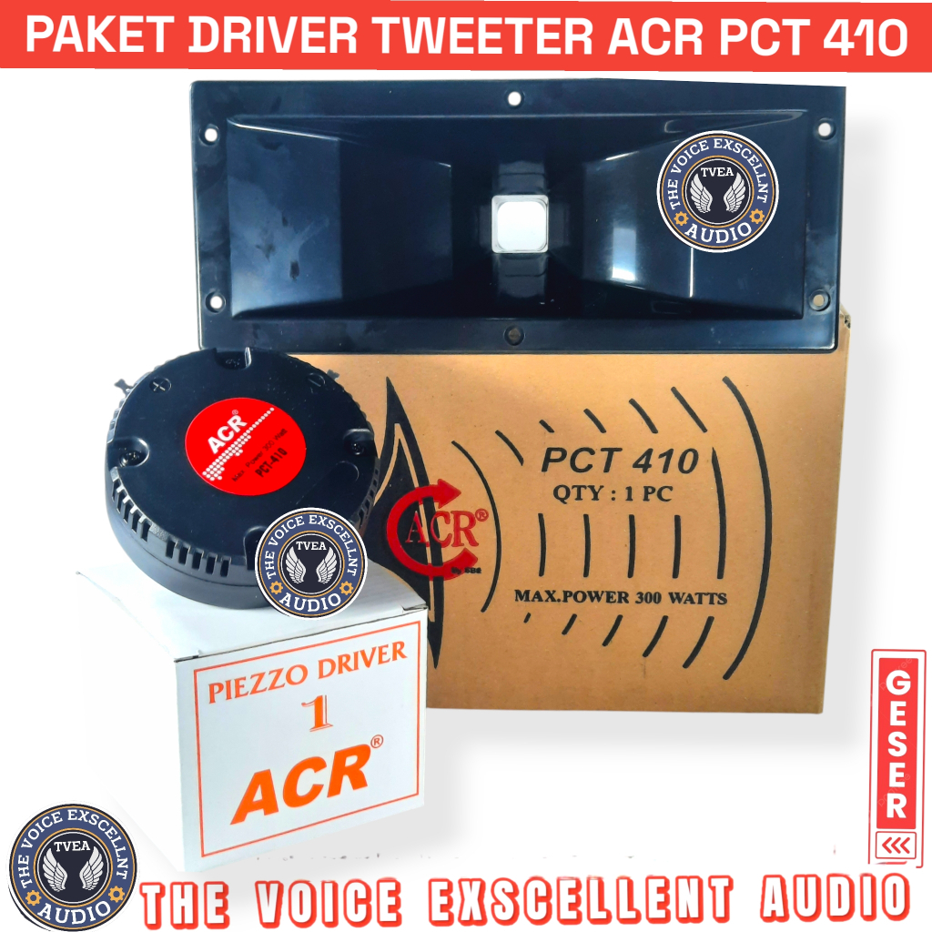 TWEETER ACR PCT 410 CORONG HORN & DRIVER PIEZZO 300 Watt (1 set Horn & Driver)