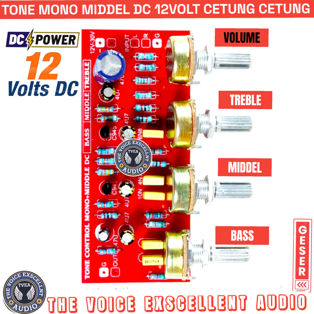 TONE CONTROL MONO MIDEL DC 12V DJE ULTRA