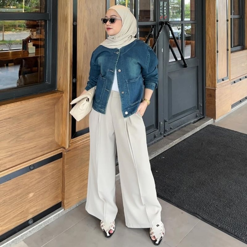 NADIRA DENIM JAKET - JAKET DENIM - JAKET KEANS - DENIM JAKET - JEANS JAKET - JAKET CEWEK - Jaket Den