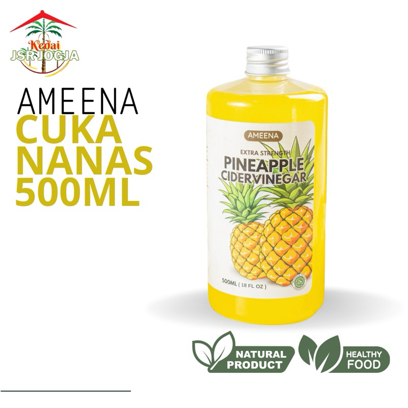 

[ BIG ] Cuka Nanas Vinegar With The Mother - Pineapple Organic 500ml | Ameena Premium Quality