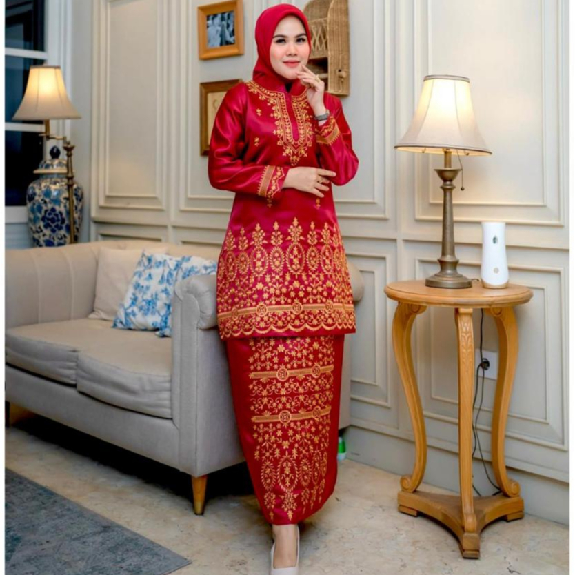 EK-New Set Baju Kurung Bordir - Baju Kurung Modern - Kebaya Modern - Kebaya Baju Kurung Padang - Baj