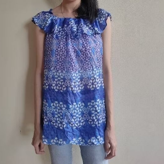 atasan wanita blouse Zara Woman preloved Ori