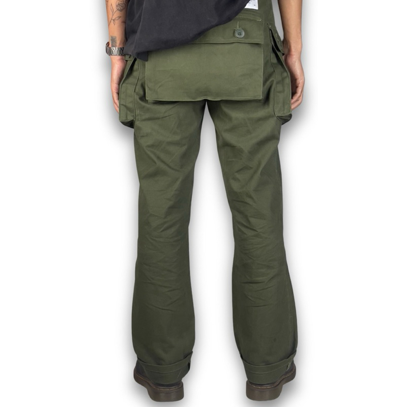 Celana Cargo - Military Vintage MonkeyPants 90's - Multipocket WorkPants Army