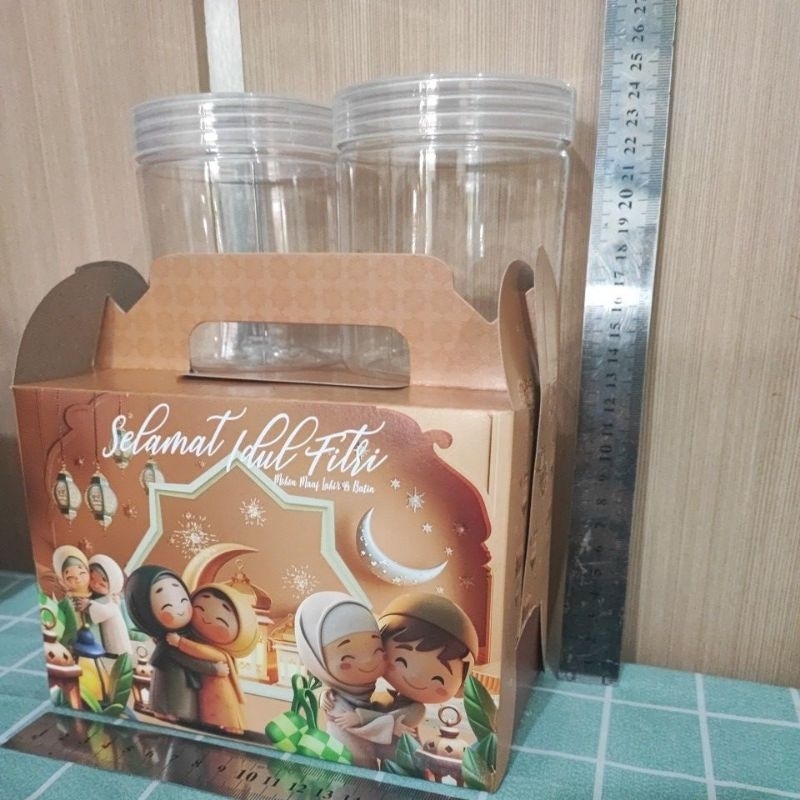 

Kotak Hampers kemasan 2 toples 500-700gram