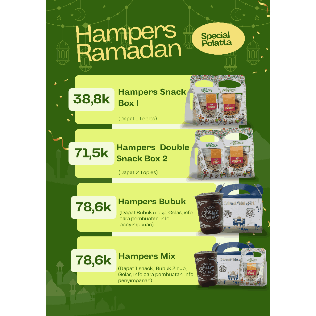 

Hampers Ramadan Special Polatta - Basreng & Bubuk Minuman