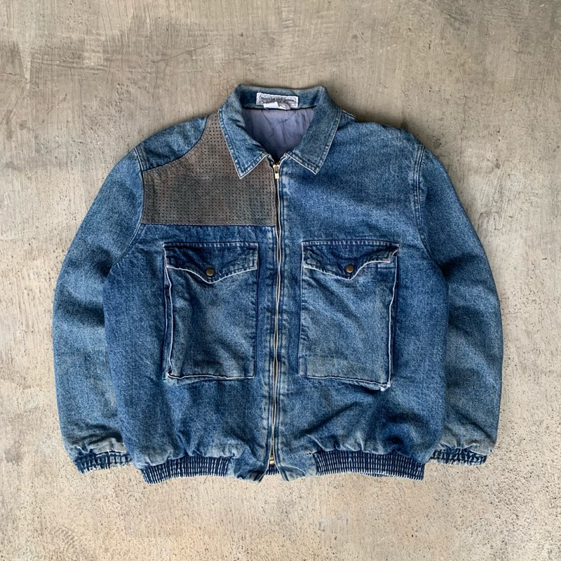 Vtg 80s made in the Sade big 2 pocket denim jacket