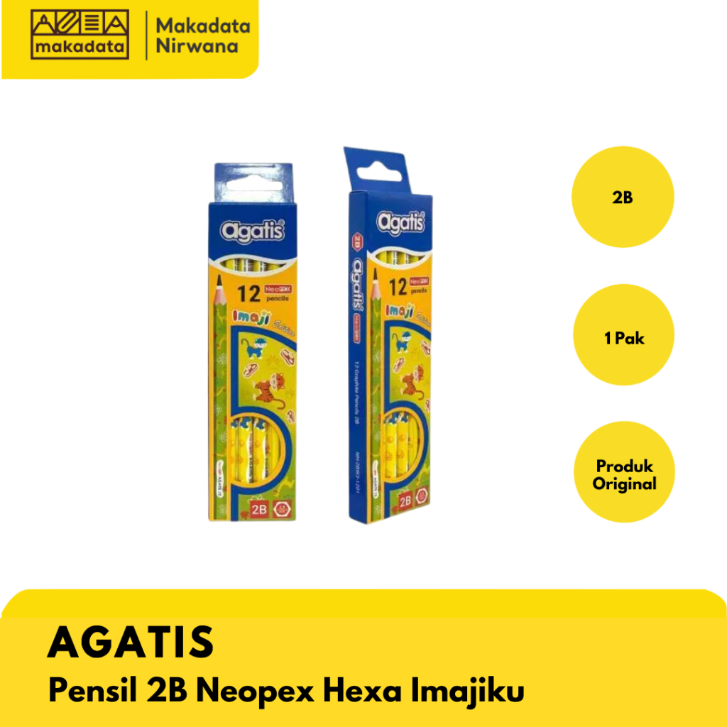 

AGATIS PENSIL/ PENCIL 2B NEOPEX HEXA IMAJIKU WILD ANIMAL (1 PACK)
