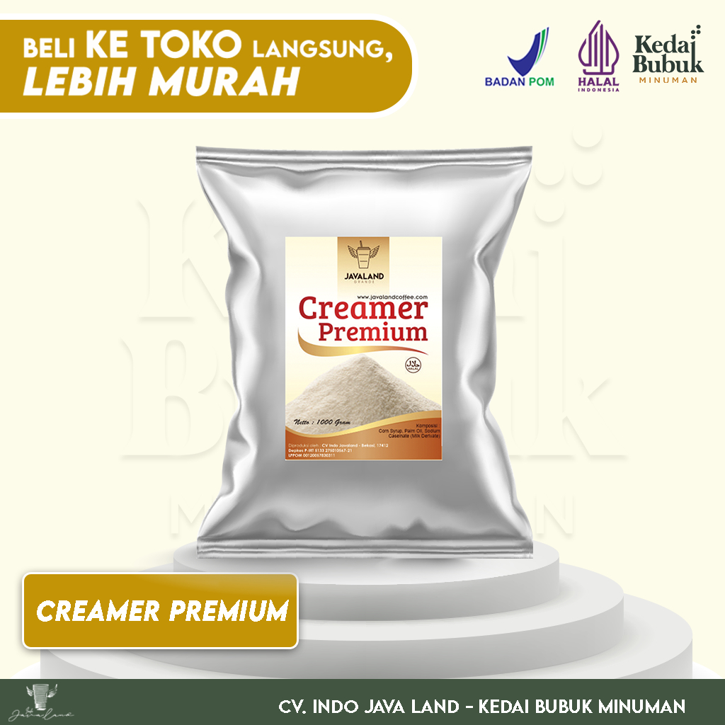 

Javaland Bubuk Creamer / Krimer 1Kg - Premium | Non Dairy | Creamy Café