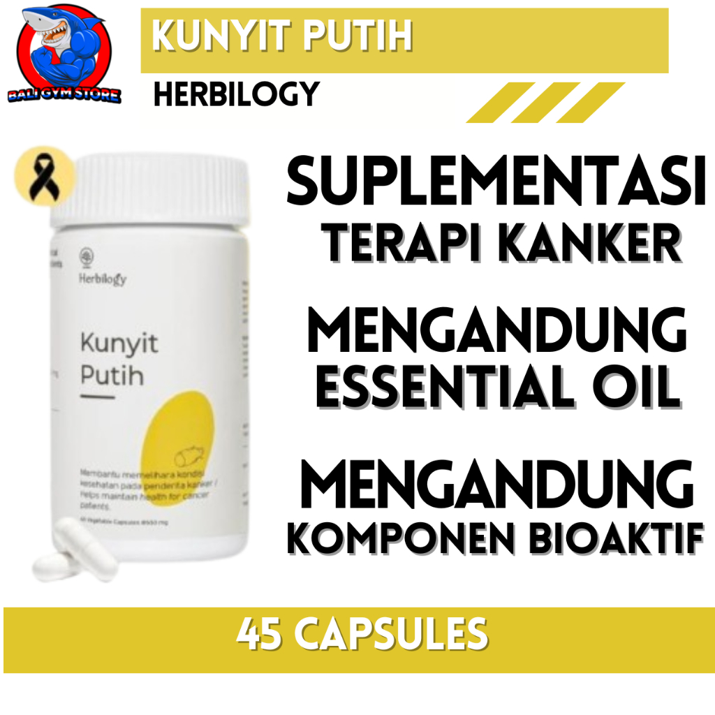 

Herbilogy Kunyit Putih / Zedoary / White Turmeric 550mg - 45 Capsules