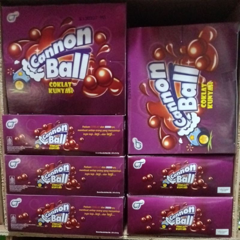 

Cannon Ball 500 | Coklat kunyah berisi 24pcs/box@5.4g