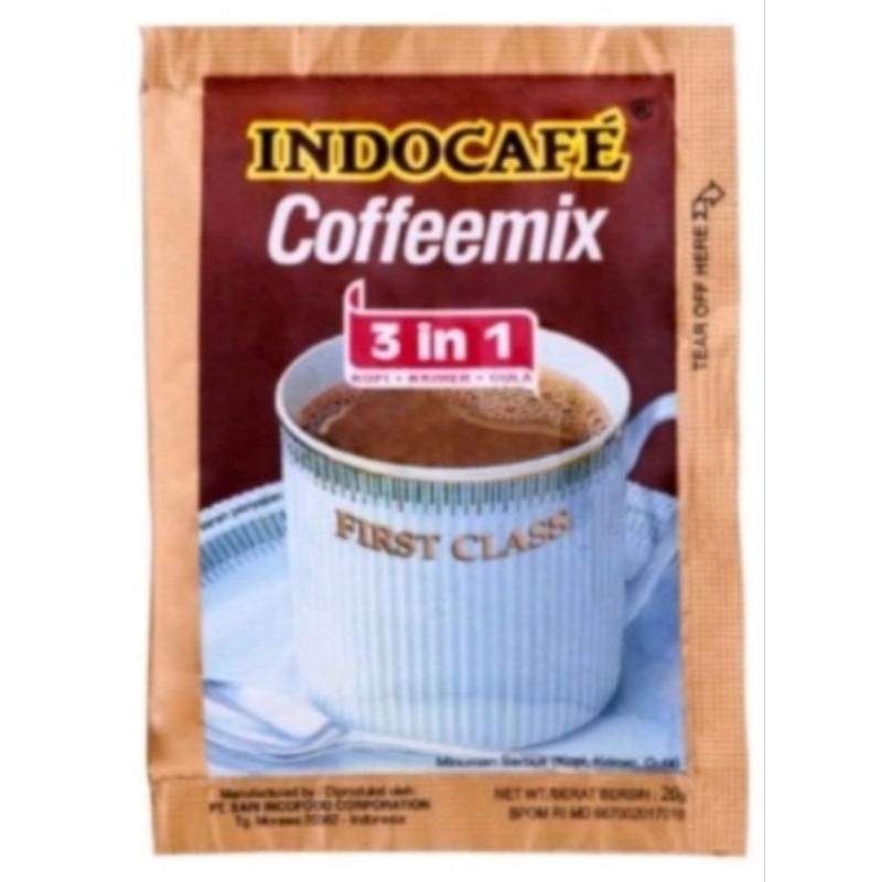 

KOPI INDOCAFE COFFEEMIX 3in1 1 renceng isi 10 saset kopi indocafe nikmat mantap