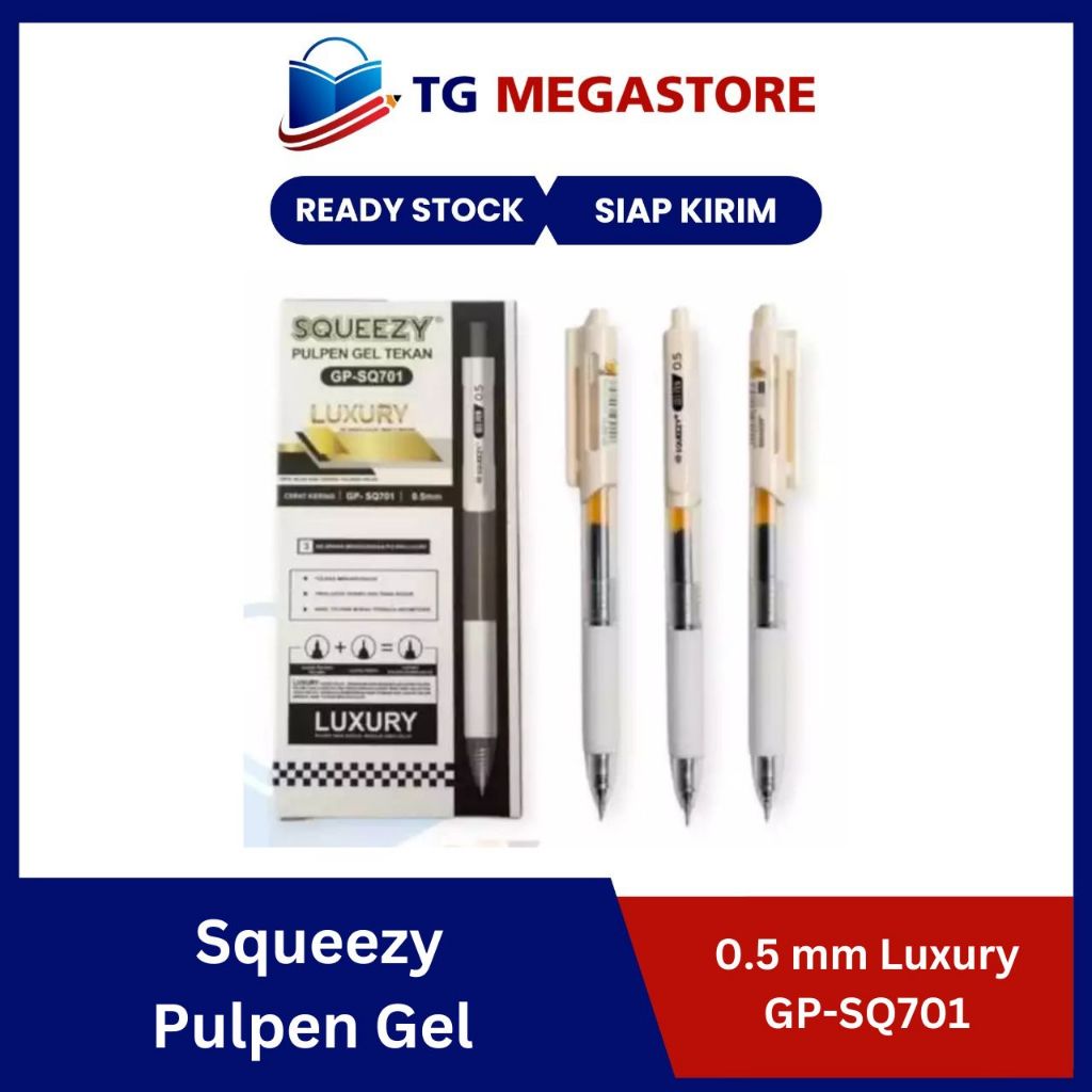 

Squeezy Pulpen Gel 0.5 mm Luxury GP-SQ701