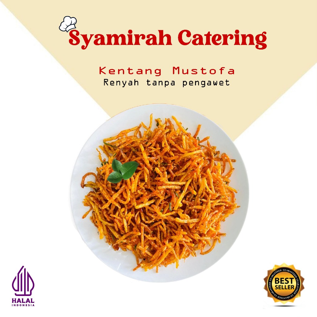 

Kentang mustofa pedas manis daun jeruk 100gr - Syamirah Catering