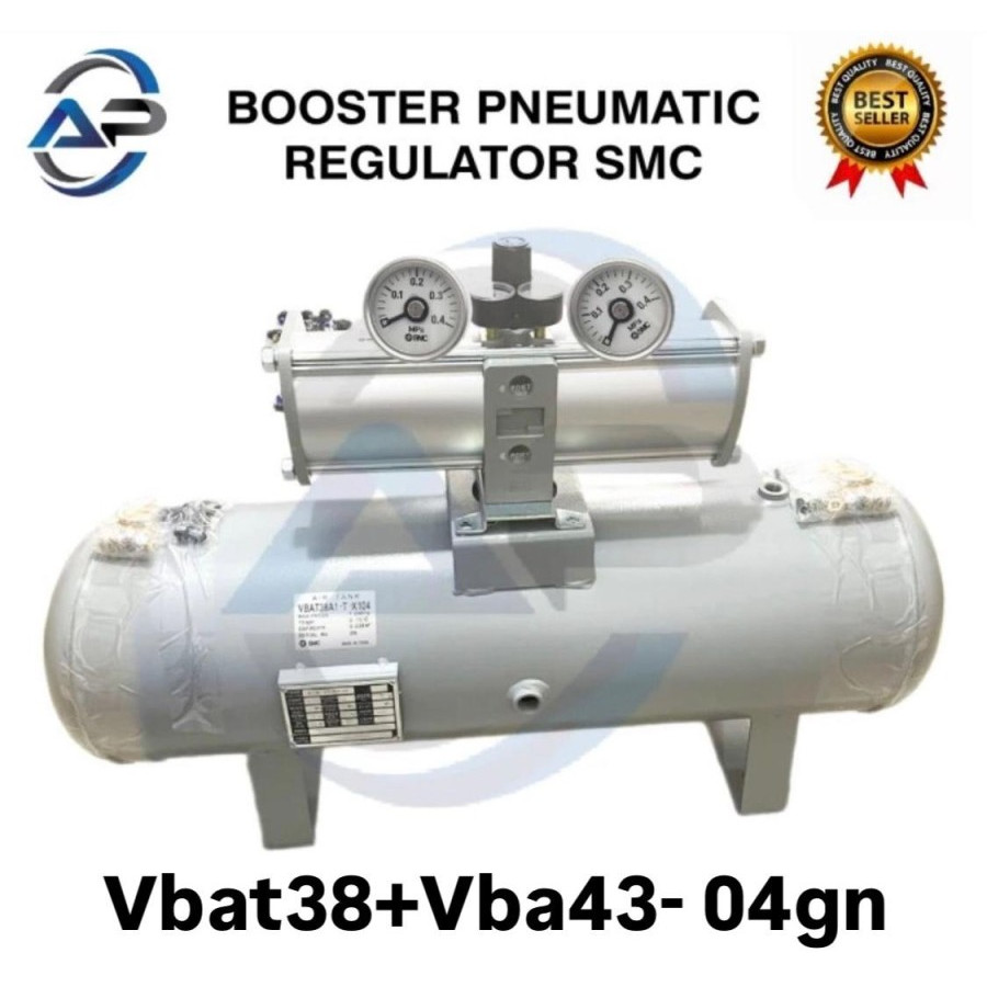 BOOSTER PNEUMATIC REGULATOR SMC VBAT38+VBA43A-04GN TANKI