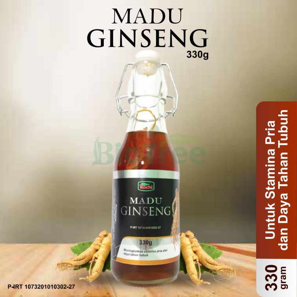 

Madu Ginseng Premium 330g | Madu VITALITAS Pria (dengan Ginseng Utuh)