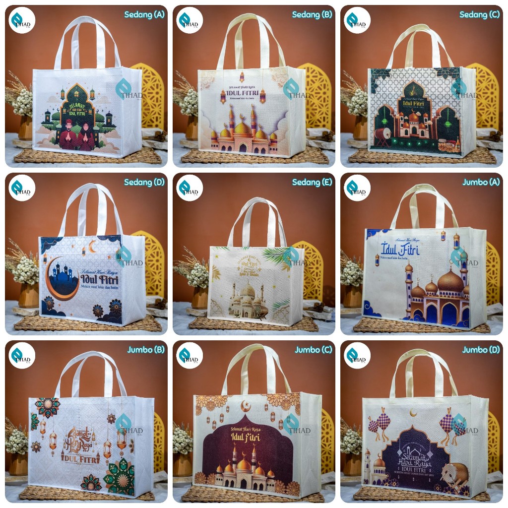 

Tas Parcel Lebaran Idul Fitri BAHAN TEBAL SEDANG/JUMBO