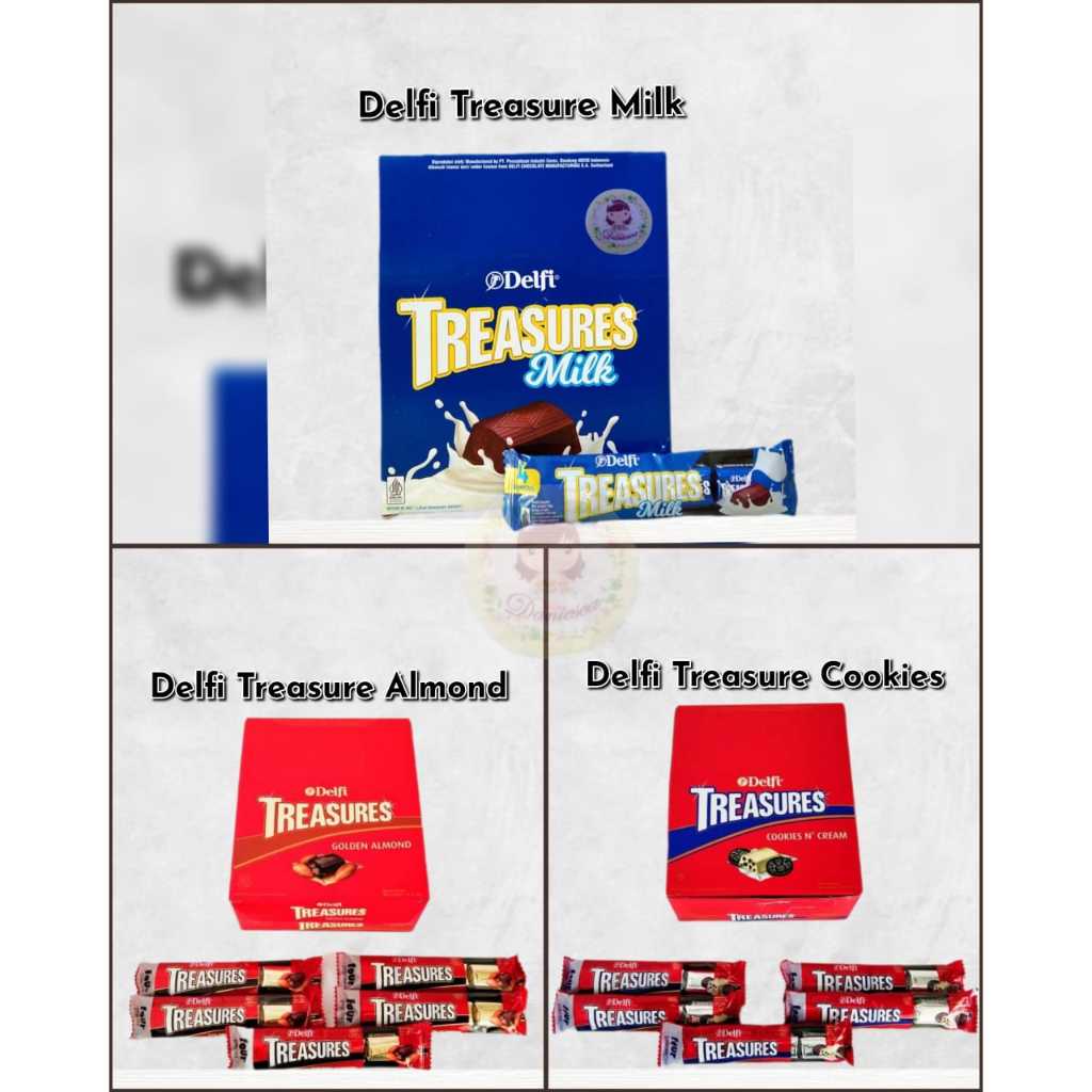 

.Delfi Treasure Almond treasure Cookies sekotak isi 24 bungkus @4pcs ( ds bgr )