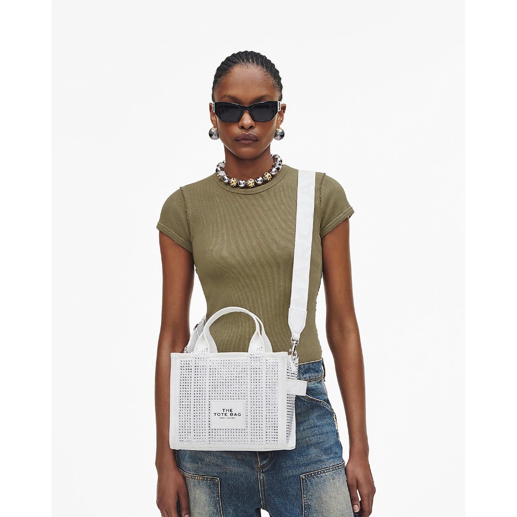 MARC JACOBS Crystal Canvas Small Tote Bag