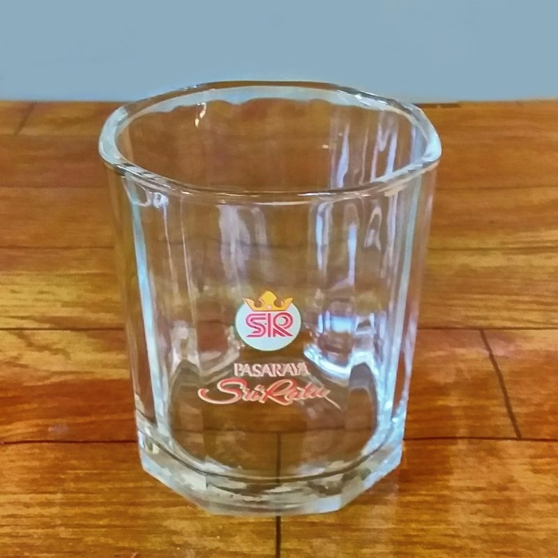 Gelas Kaca Antik Vintage Pasaraya Sri Ratu