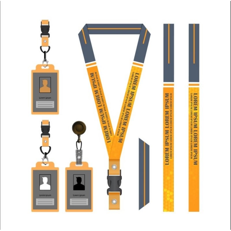 

lanyard custom bebas desain name tag custom sudah termasuk cover plastik