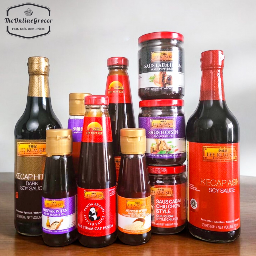 

Lee Kum Kee Essential Sauces & Oils - Minyak Wijen | Minyak Cabe | Kecap Asin | Kecap Hitam | Aneka Saus Masak