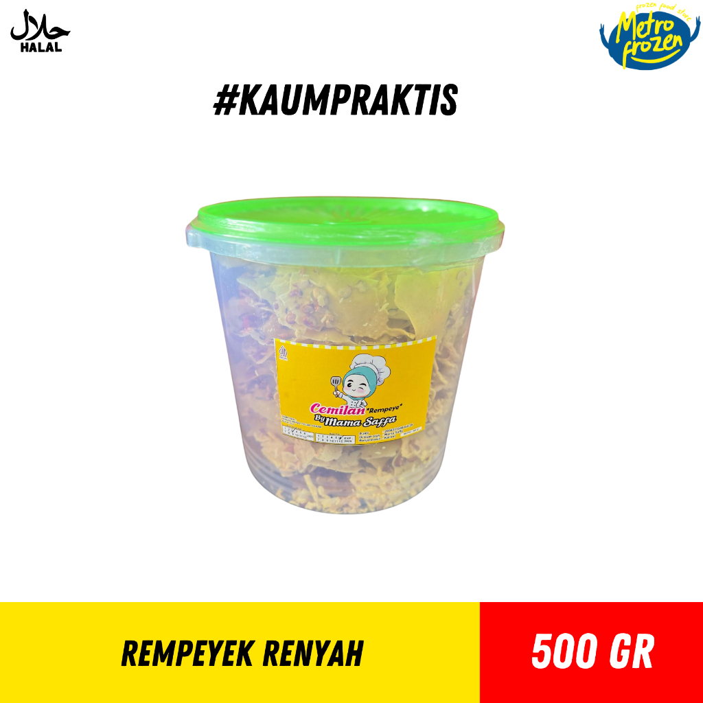 

Rempeyek Renyah 500gr //peyek renyak free toples