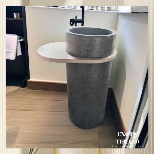 Wastafel Teraso Type Silinder Tatakan