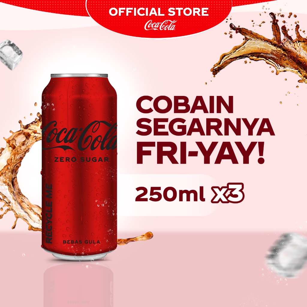 

Coca-Cola Zero - Kemasan Kaleng 250mL x 3pcs