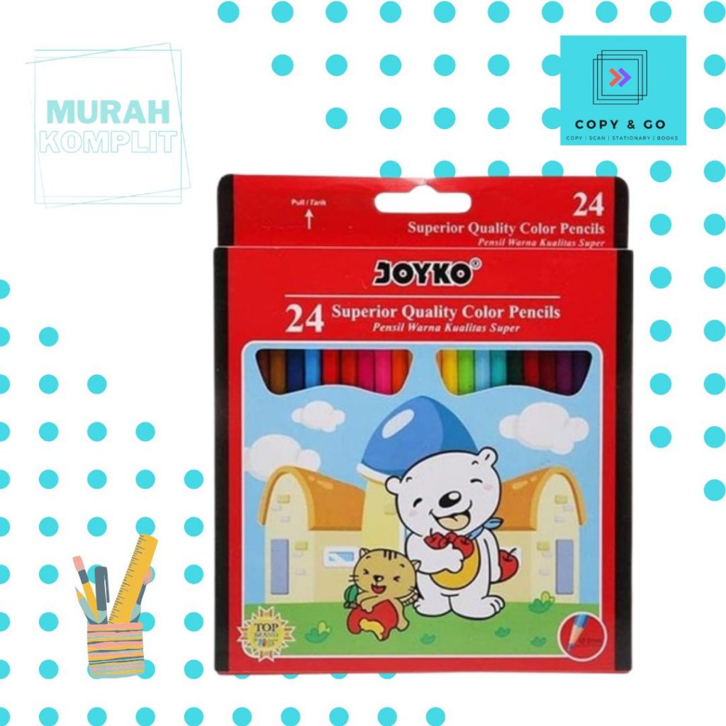 

Pensil Warna 24 Joyko panjang CP-24PB
