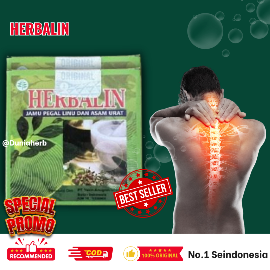 

Kapsul Herbalin Obat Asam Urat 10 Sachet