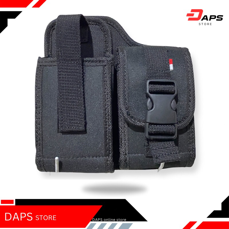 Tempat HT + Rokok pinggang pengaman klik