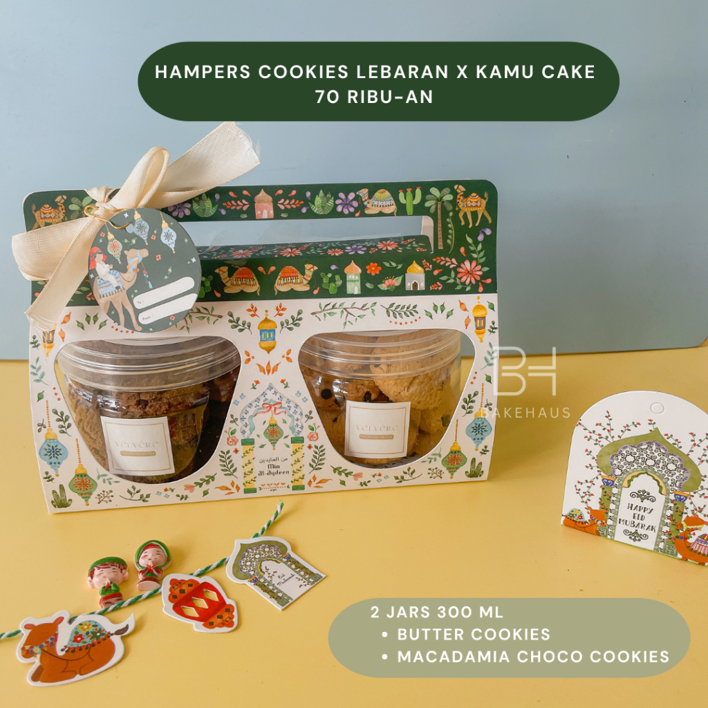 

READY STOCK HAMPERS HADIAH EID LEBARAN COOKIES KAMU CAKE x BAKEHAUS