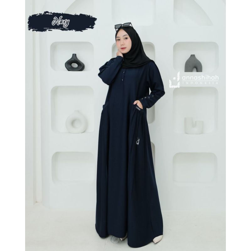 qhisty abaya / gamis abaya / gamis polos annasihah