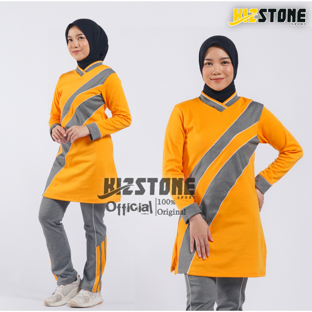 Setelan Baju Olahraga Muslimah / Baju Senam Wanita / Syar'i / Sportwear