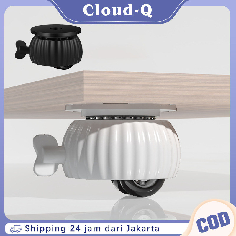 Roda Tempel Universal 4pcs Roda Kastor 360 Derajat Roda Furniture Roda Troli Alat Geser Roda Meja